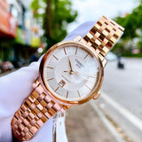 Buy Shop Tissot T Classic Carson Premium Automatic White Dial Rose Gold Steel Strap Watch for Men - T122.407.33.031.00 USA Online