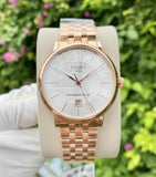 Buy Shop Tissot T Classic Carson Premium Automatic White Dial Rose Gold Steel Strap Watch for Men - T122.407.33.031.00 USA Online