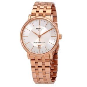 Buy Shop Tissot T Classic Carson Premium Automatic White Dial Rose Gold Steel Strap Watch for Men - T122.407.33.031.00 USA Online