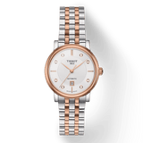 Buy Shop Tissot T Classic Carson Premium Diamonds White Dial Two Tone Steel Strap Watch for Women - T122.207.22.036.00 USA Online