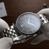 Buy Shop Tissot T Classic Carson Premium Powermatic 80 Black Dial Silver Steel Strap Watch For Men - T122.407.11.051.00 USA Online