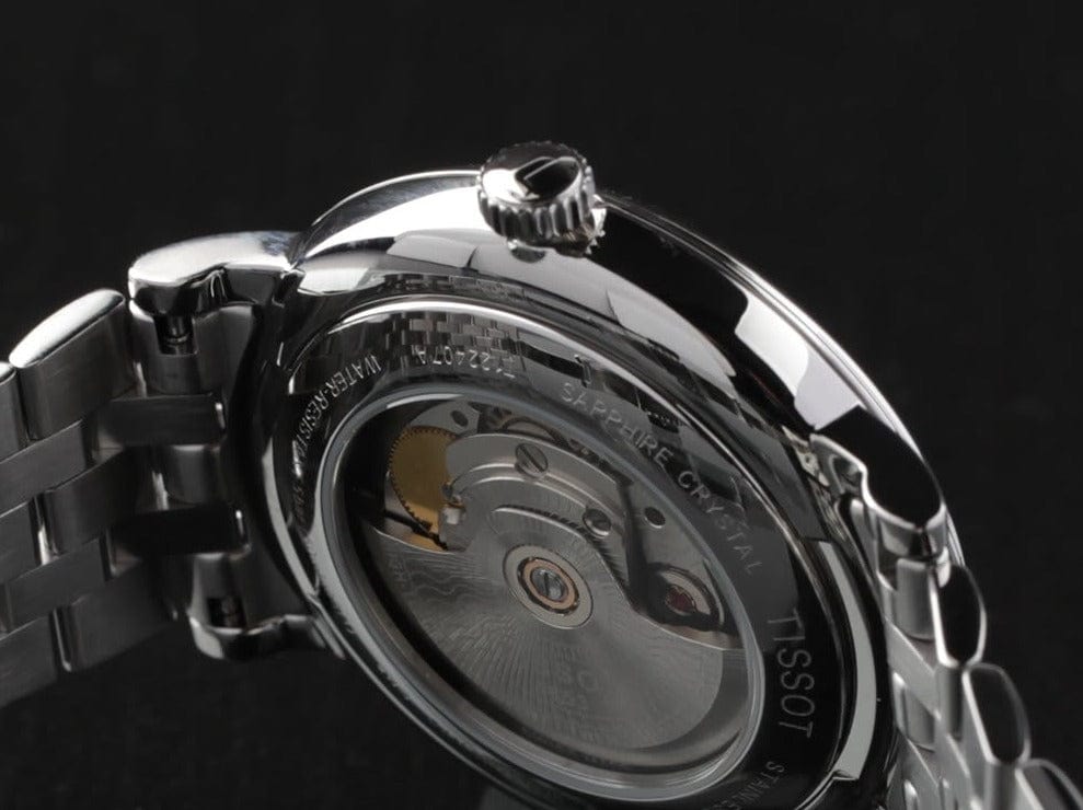 Buy Shop Tissot T Classic Carson Premium Powermatic 80 Silver Dial Silver Steel Strap Watch For Men - T122.407.11.033.00 USA Online