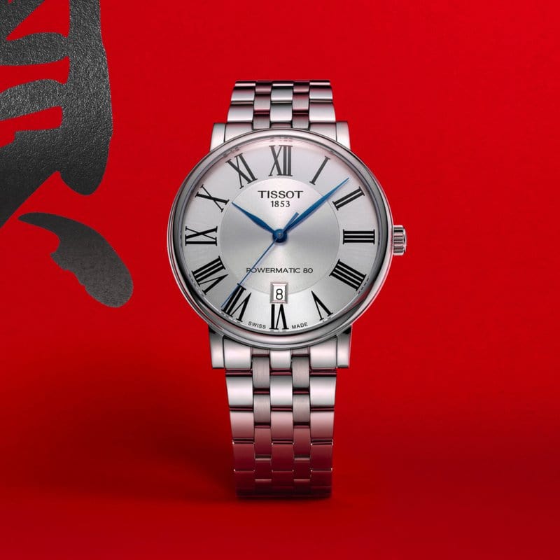 Buy Shop Tissot T Classic Carson Premium Powermatic 80 Silver Dial Silver Steel Strap Watch For Men - T122.407.11.033.00 USA Online