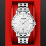 Buy Shop Tissot T Classic Carson Premium Powermatic 80 White Dial Silver Steel Strap Watch For Men - T122.407.11.031.00 USA Online