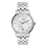 Buy Shop Tissot T Classic Carson Premium Powermatic 80 White Dial Silver Steel Strap Watch For Men - T122.407.11.031.00 USA Online