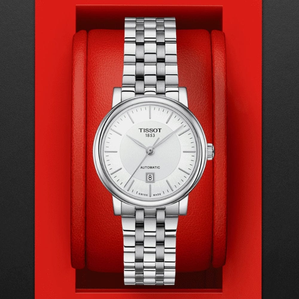 Buy Shop Tissot T Classic Carson Premium Silver Dial Silver Steel Strap Watch for Women - T122.207.11.031.00 USA Online