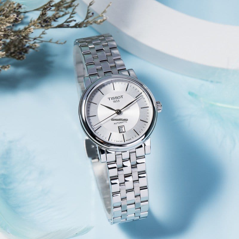 Buy Shop Tissot T Classic Carson Premium Silver Dial Silver Steel Strap Watch for Women - T122.207.11.031.00 USA Online