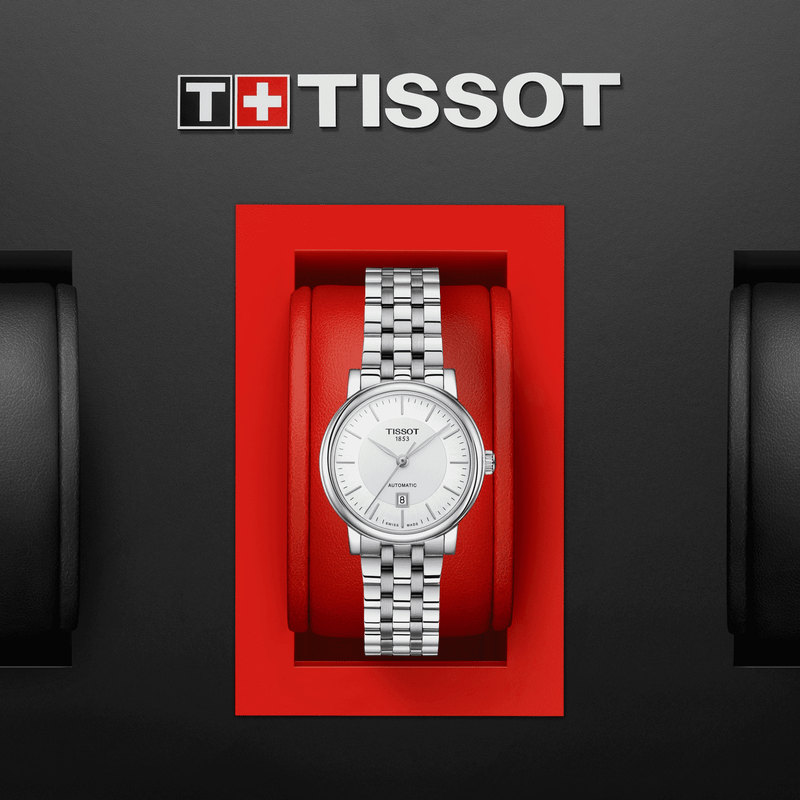 Buy Shop Tissot T Classic Carson Premium Silver Dial Silver Steel Strap Watch for Women - T122.207.11.031.00 USA Online
