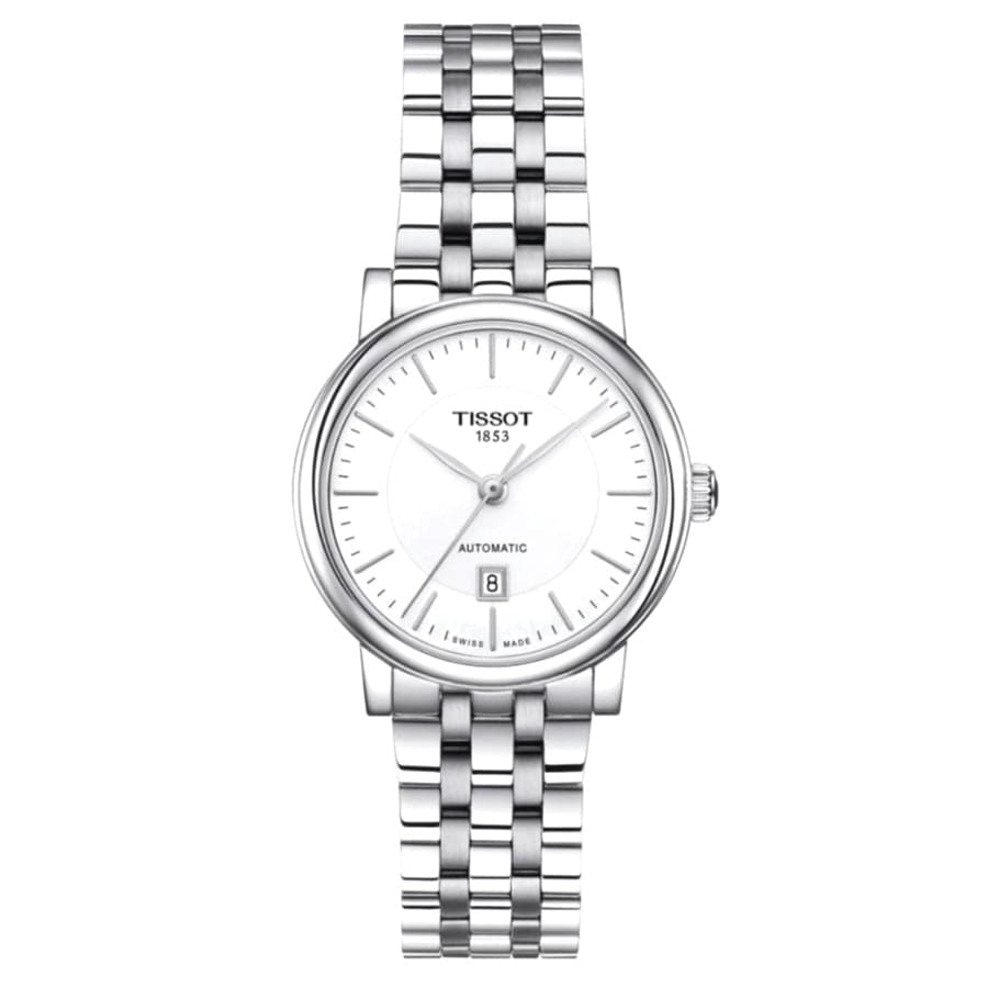 Buy Shop Tissot T Classic Carson Premium Silver Dial Silver Steel Strap Watch for Women - T122.207.11.031.00 USA Online