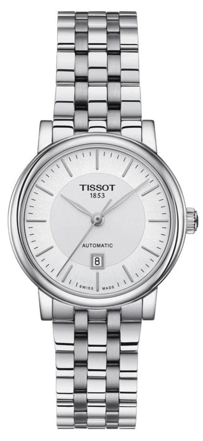 Buy Shop Tissot T Classic Carson Premium Silver Dial Silver Steel Strap Watch for Women - T122.207.11.031.00 USA Online