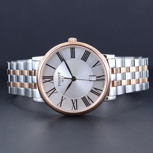 Buy Shop Tissot T Classic Carson Premium Silver Dial Two Tone Steel Strap Watch For Men - T122.410.22.033.00 USA Online