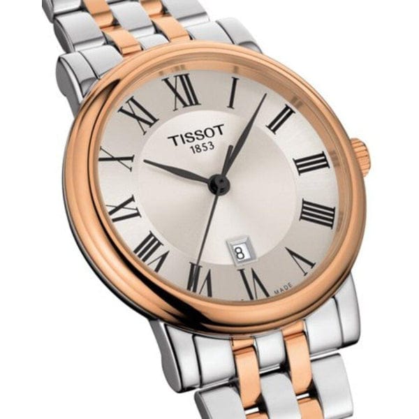 Buy Shop Tissot T Classic Carson Premium Silver Dial Two Tone Steel Strap Watch For Men - T122.410.22.033.00 USA Online