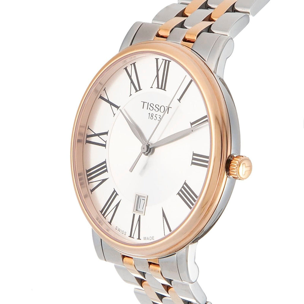 Buy Shop Tissot T Classic Carson Premium Silver Dial Two Tone Steel Strap Watch For Men - T122.410.22.033.00 USA Online