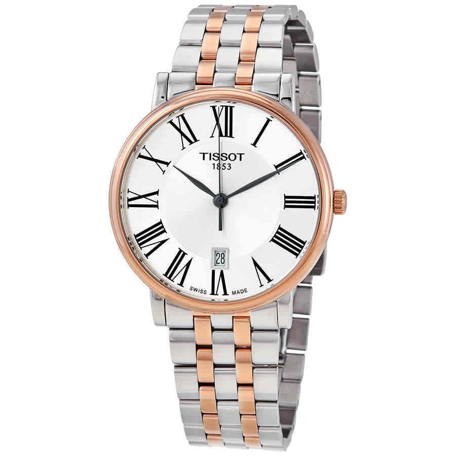 Buy Shop Tissot T Classic Carson Premium Silver Dial Two Tone Steel Strap Watch For Men - T122.410.22.033.00 USA Online