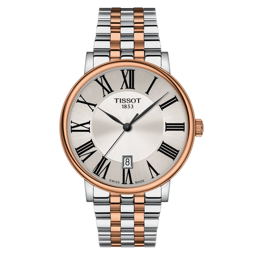 Buy Shop Tissot T Classic Carson Premium Silver Dial Two Tone Steel Strap Watch For Men - T122.410.22.033.00 USA Online