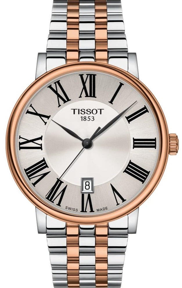 Buy Shop Tissot T Classic Carson Premium Silver Dial Two Tone Steel Strap Watch For Men - T122.410.22.033.00 USA Online