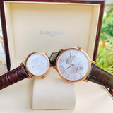 Buy Shop Tissot T Classic Carson Premium White Dial Brown Leather Strap Watch for Women - T122.207.36.031.00 USA Online