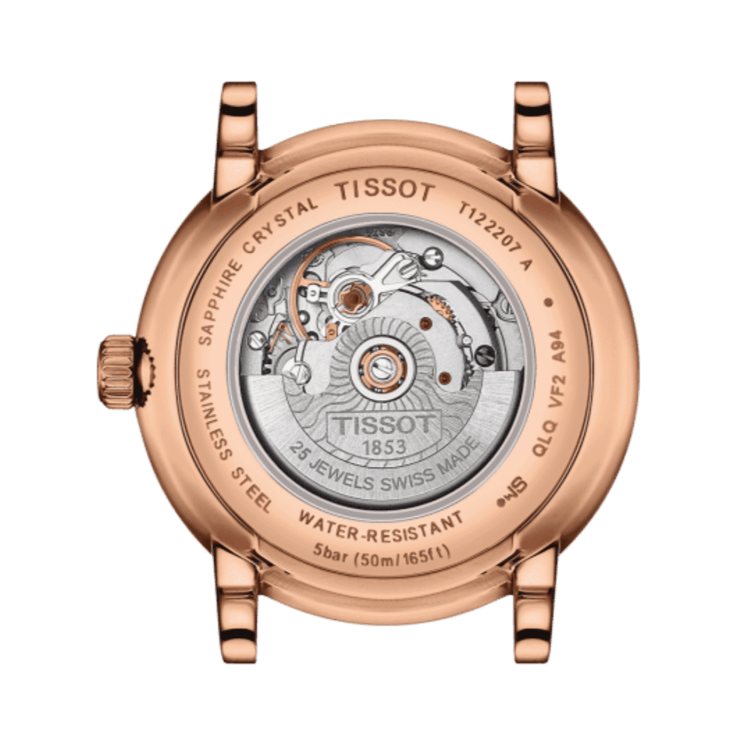 Buy Shop Tissot T Classic Carson Premium White Dial Brown Leather Strap Watch for Women - T122.207.36.031.00 USA Online