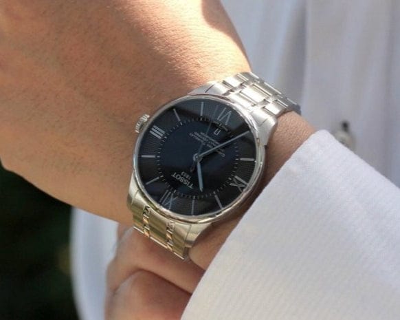 Buy Shop Tissot T Classic Chemin Des Tourelles Chronometer Black Dial Silver Steel Strap Watch For Men - T099.408.11.058.00 USA Online