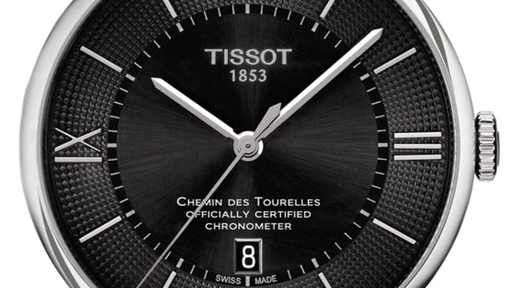 Buy Shop Tissot T Classic Chemin Des Tourelles Chronometer Black Dial Silver Steel Strap Watch For Men - T099.408.11.058.00 USA Online