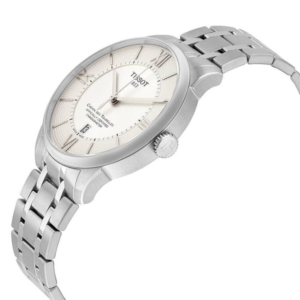 Buy Shop Tissot T Classic Chemin Des Tourelles Silver Dial Silver Steel Strap Watch For Men - T099.408.11.038.00 USA Online