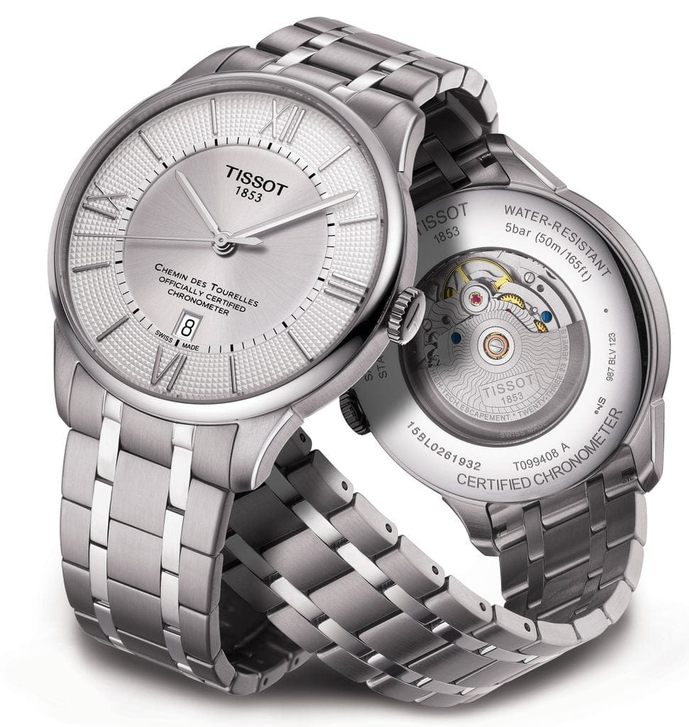 Buy Shop Tissot T Classic Chemin Des Tourelles Silver Dial Silver Steel Strap Watch For Men - T099.408.11.038.00 USA Online