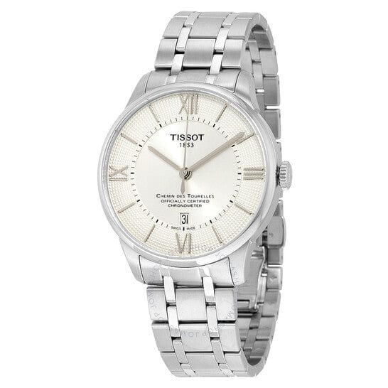 Buy Shop Tissot T Classic Chemin Des Tourelles Silver Dial Silver Steel Strap Watch For Men - T099.408.11.038.00 USA Online