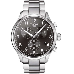 Buy Shop Tissot T Classic Chrono XL Black Dial Silver Steel Strap Watch For Men - T116.617.11.057.01 USA Online