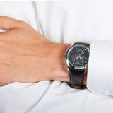 Buy Shop Tissot T Classic Couturier Chronograph Black Dial Black Leather Strap Watch For Men - T035.617.16.051.00 USA Online