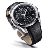 Buy Shop Tissot T Classic Couturier Chronograph Black Dial Black Leather Strap Watch For Men - T035.617.16.051.00 USA Online