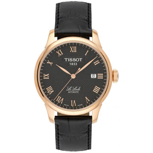 Buy Shop Tissot T Classic Le Locle Automatic Black Dial Black Leather Strap Watch For Men - T41.5.423.53 USA Online