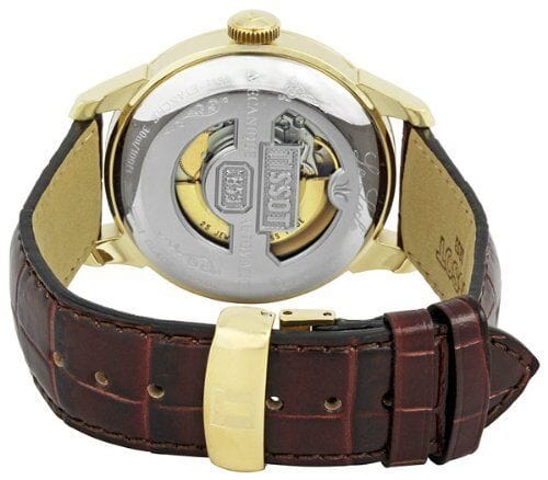 Buy Shop Tissot T Classic Le Locle Automatic Gold Dial Maroon Leather Strap Watch For Men - T41.5.413.73 USA Online