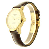 Buy Shop Tissot T Classic Le Locle Automatic Gold Dial Maroon Leather Strap Watch For Men - T41.5.413.73 USA Online