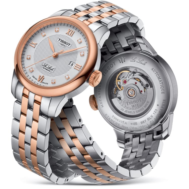 Buy Shop Tissot T Classic Le Locle Automatic Lady Silver Dial Two Tone Steel Strap Watch For Women - T006.207.22.036.00 USA Online