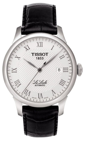Buy Shop Tissot T Classic Le Locle Automatic Silver Dial Black Leather Strap Watch For Men - T41.1.423.33 USA Online