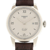 Buy Shop Tissot T Classic Le Locle Automatic Silver Dial Brown Leather Strap Watch For Women - T006.207.16.038.00 USA Online