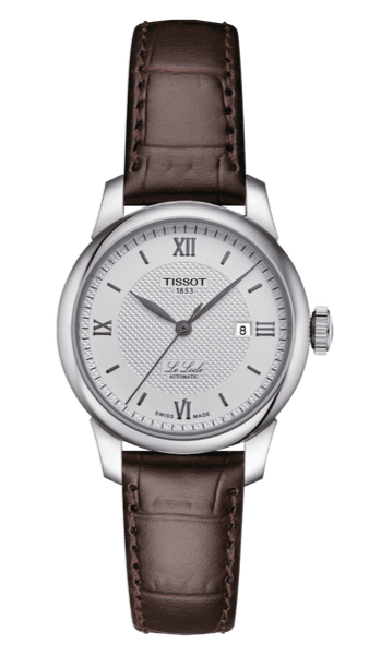 Buy Shop Tissot T Classic Le Locle Automatic Silver Dial Brown Leather Strap Watch For Women - T006.207.16.038.00 USA Online