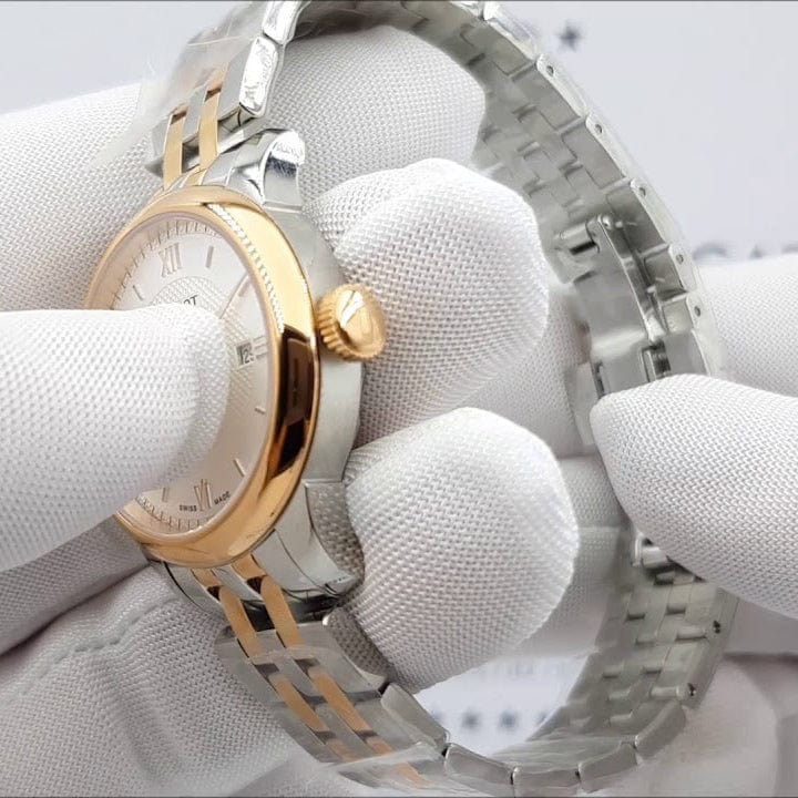 Buy Shop Tissot T Classic Le Locle Automatic Silver Dial Two Tone Steel Strap Watch For Women - T006.207.22.038.00 USA Online