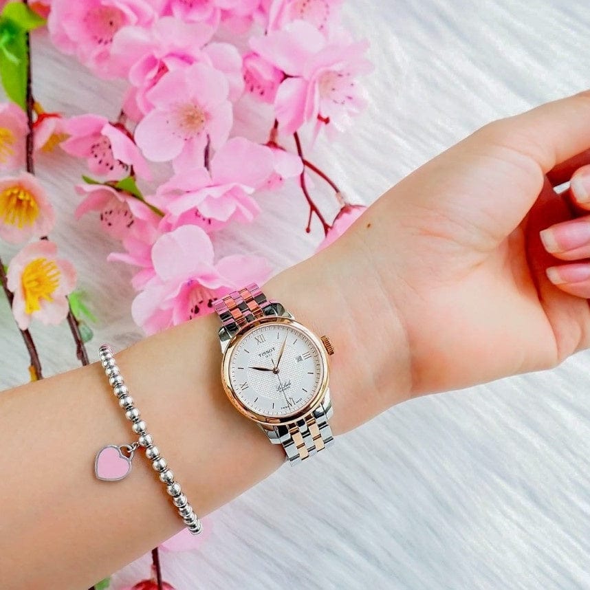 Buy Shop Tissot T Classic Le Locle Automatic Silver Dial Two Tone Steel Strap Watch For Women - T006.207.22.038.00 USA Online