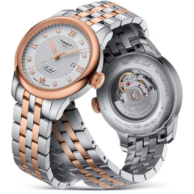 Buy Shop Tissot T Classic Le Locle Automatic Silver Dial Two Tone Steel Strap Watch For Women - T006.207.22.038.00 USA Online