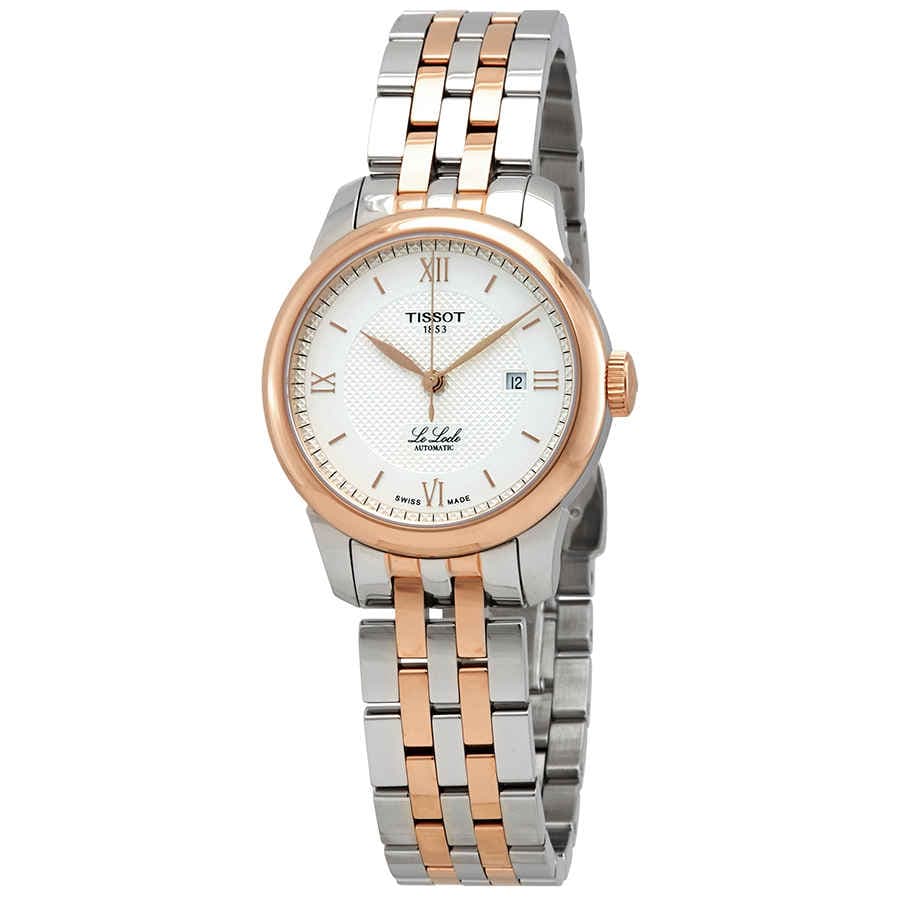 Buy Shop Tissot T Classic Le Locle Automatic Silver Dial Two Tone Steel Strap Watch For Women - T006.207.22.038.00 USA Online