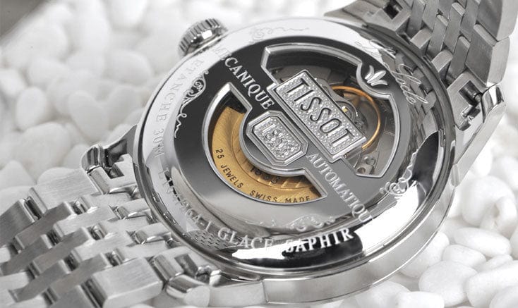 Buy Shop Tissot T Classic Le Locle Powermatic 80 Black Dial Silver Steel Strap Watch For Women - T41.1.483.53 USA Online