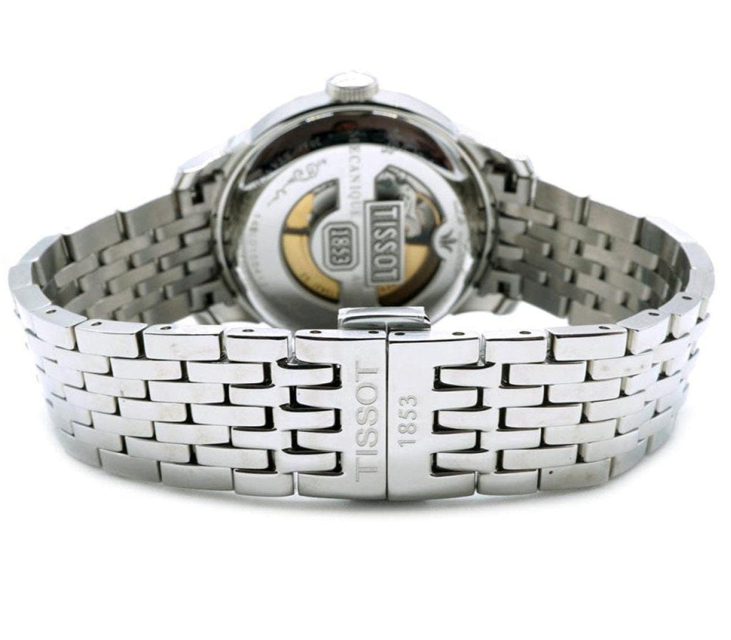 Buy Shop Tissot T Classic Le Locle Powermatic 80 Black Dial Silver Steel Strap Watch For Women - T41.1.483.53 USA Online