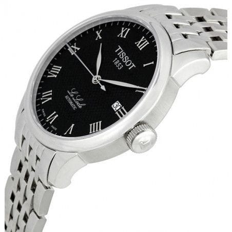 Buy Shop Tissot T Classic Le Locle Powermatic 80 Black Dial Silver Steel Strap Watch For Women - T41.1.483.53 USA Online