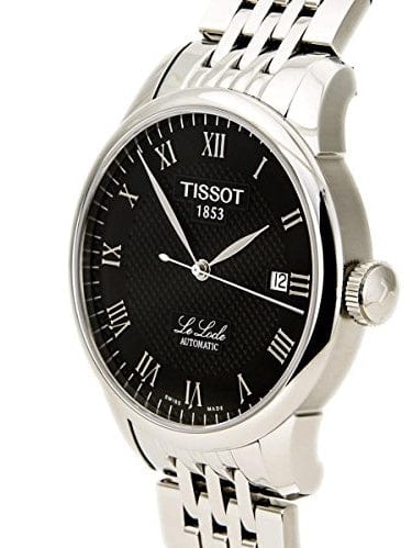 Buy Shop Tissot T Classic Le Locle Powermatic 80 Black Dial Silver Steel Strap Watch For Women - T41.1.483.53 USA Online