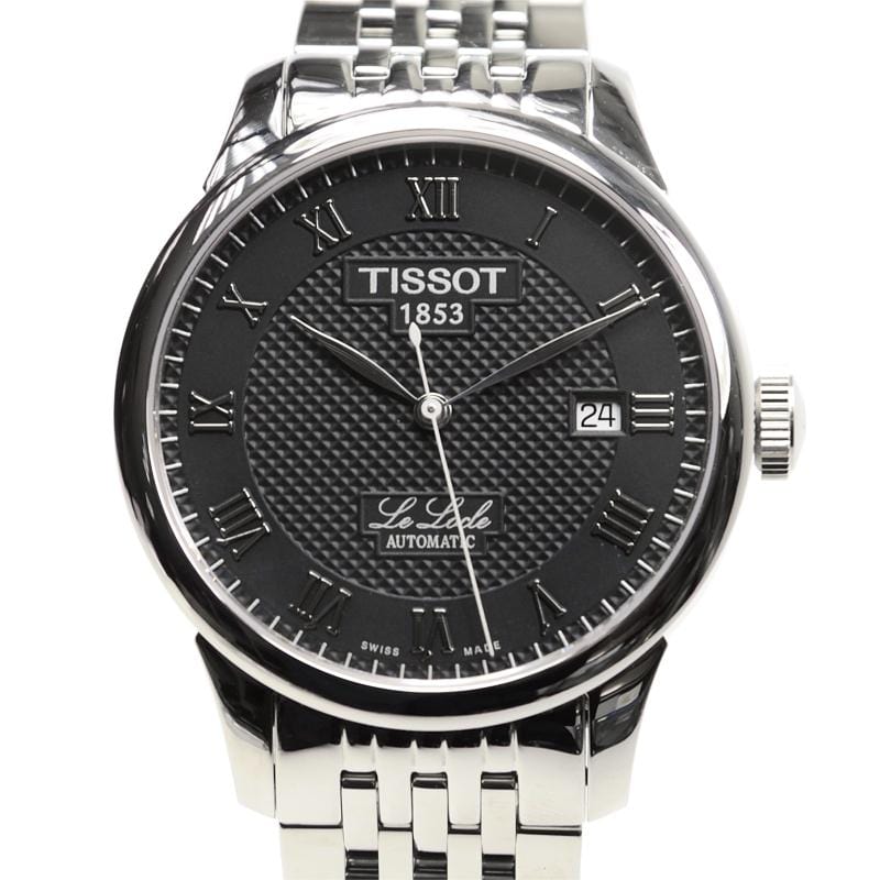 Buy Shop Tissot T Classic Le Locle Powermatic 80 Black Dial Silver Steel Strap Watch For Women - T41.1.483.53 USA Online