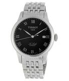 Buy Shop Tissot T Classic Le Locle Powermatic 80 Black Dial Silver Steel Strap Watch For Women - T41.1.483.53 USA Online