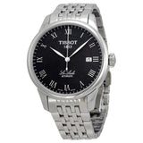 Buy Shop Tissot T Classic Le Locle Powermatic 80 Black Dial Silver Steel Strap Watch For Women - T41.1.483.53 USA Online