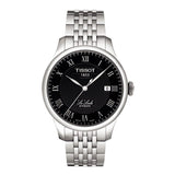 Buy Shop Tissot T Classic Le Locle Powermatic 80 Black Dial Silver Steel Strap Watch For Women - T41.1.483.53 USA Online