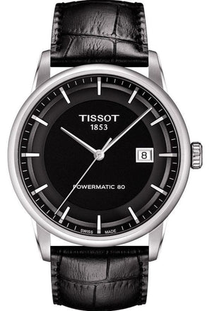Buy Shop Tissot T Classic Luxury Black Dial Black Leather Strap Watch For Men - T086.407.16.051.00 USA Online